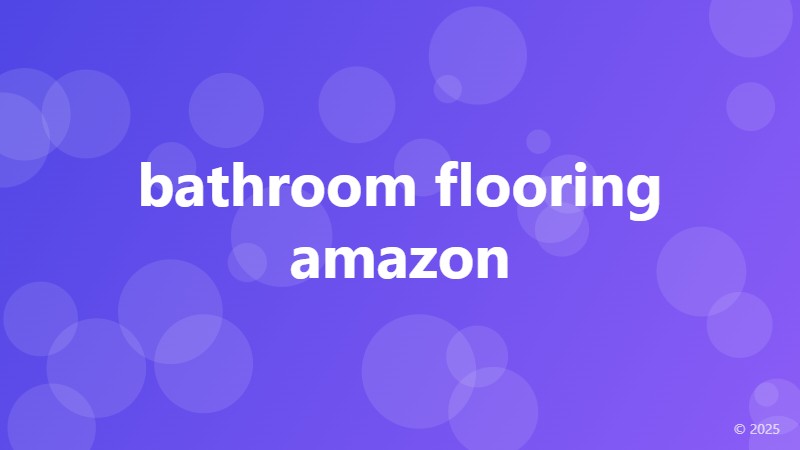 bathroom flooring amazon