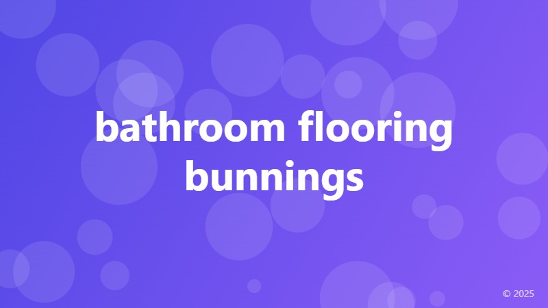 bathroom flooring bunnings