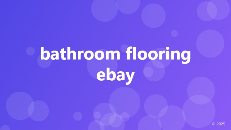 bathroom flooring ebay