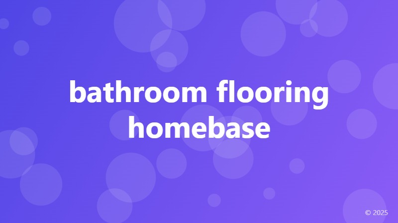 bathroom flooring homebase
