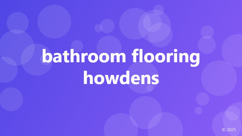bathroom flooring howdens