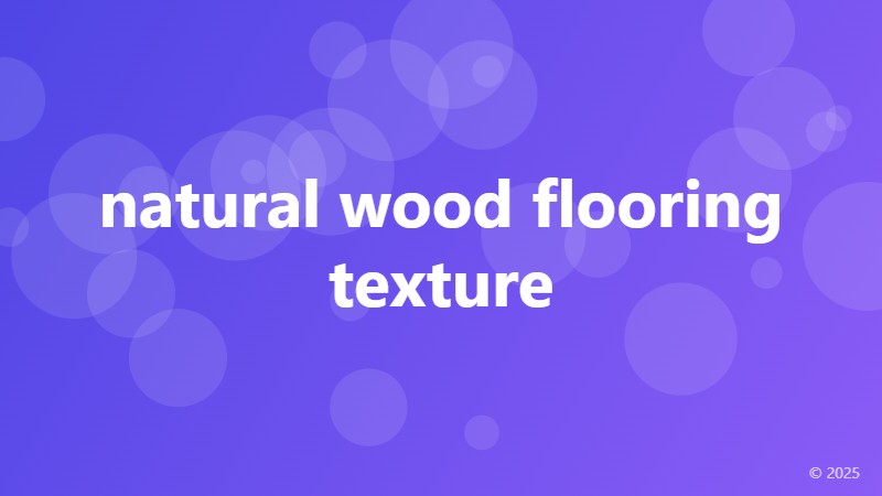 natural wood flooring texture