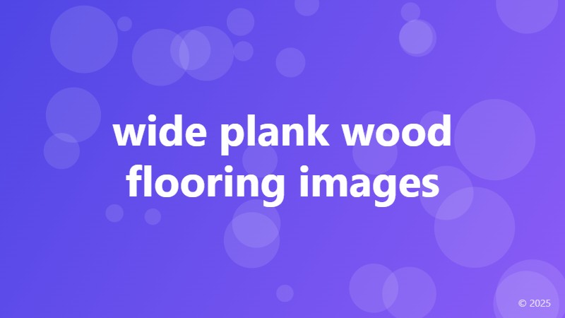 wide plank wood flooring images