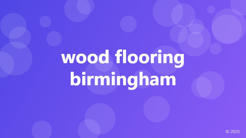 wood flooring birmingham