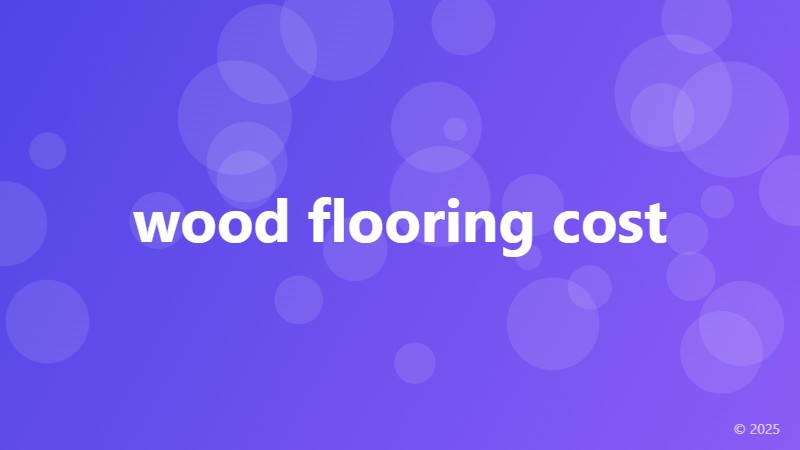 wood flooring cost