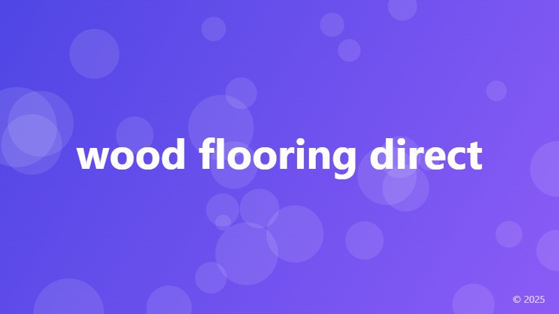 wood flooring direct