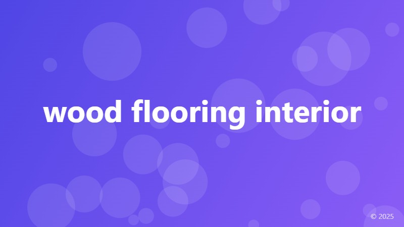 wood flooring interior